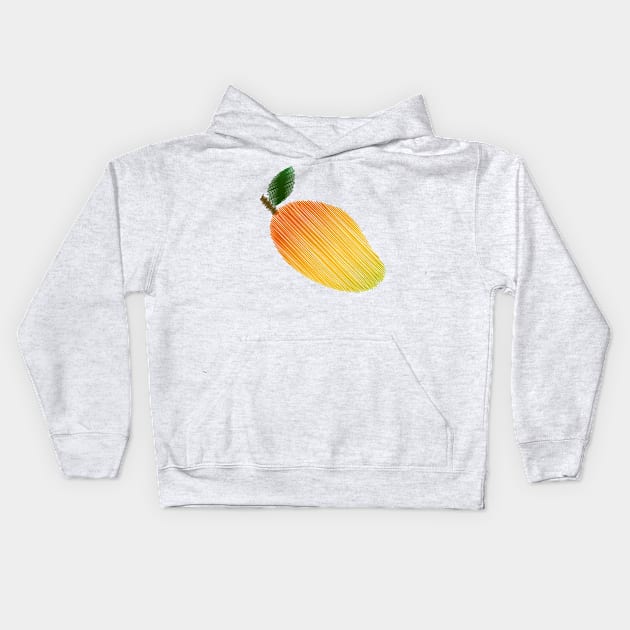 Mango Illustration Kids Hoodie by Hedgie Designs